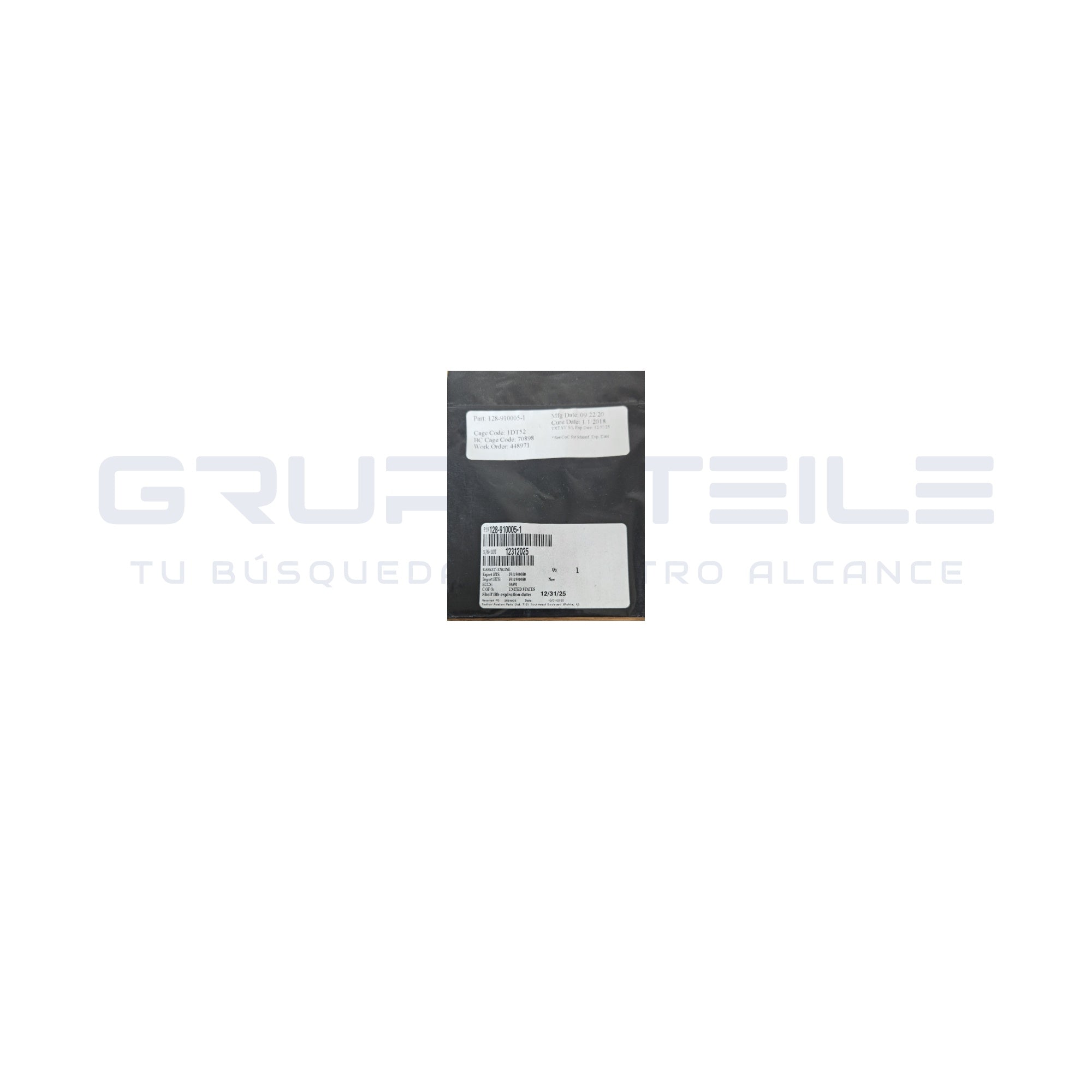128-910005-1 - Aeronautical Gasket - Aircraft component | GRUPO TEILE