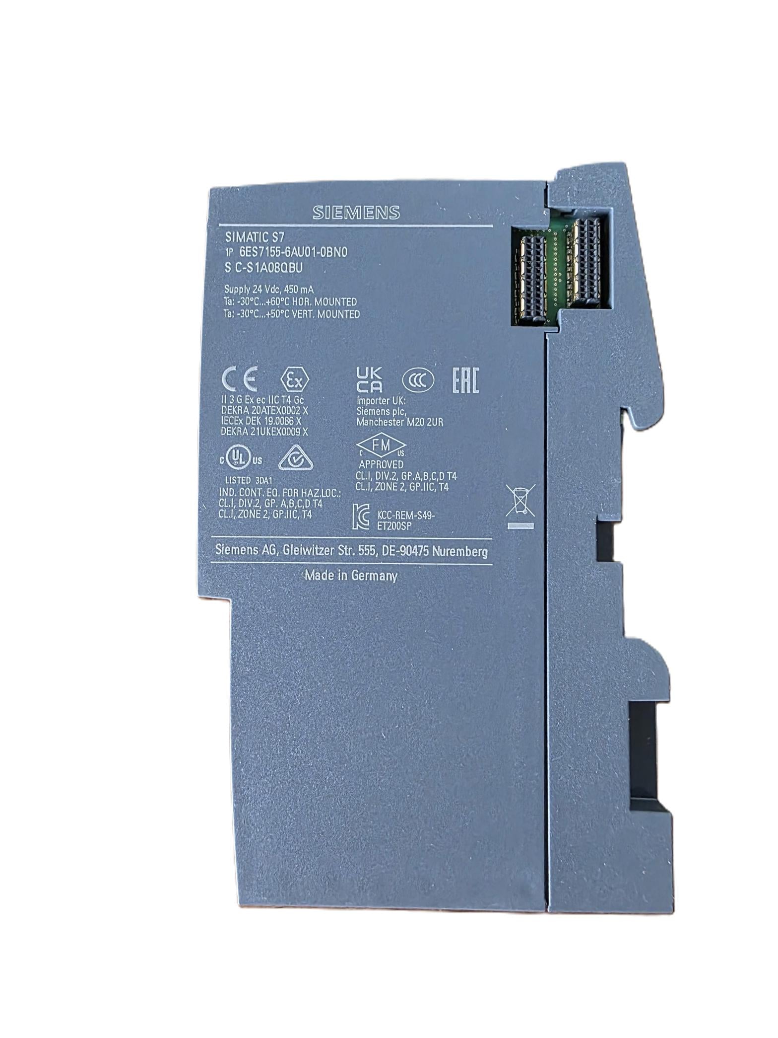 Módulo de interfaz PROFINET Siemens 6ES7155-6AU01-0BN0 IM 155-6PN SIMATIC ET 200SP
