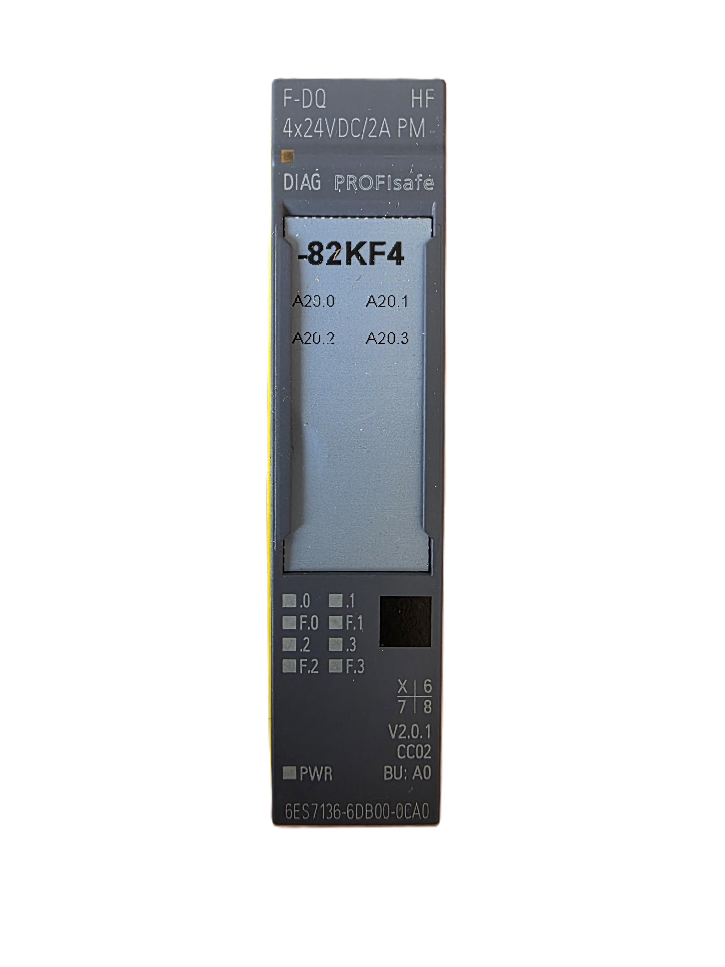 Módulo de seguridad Siemens 6ES7136-6DB00-0CA0 F-DQ 4x 24VDC SIL3 SIMATIC ET 200SP
