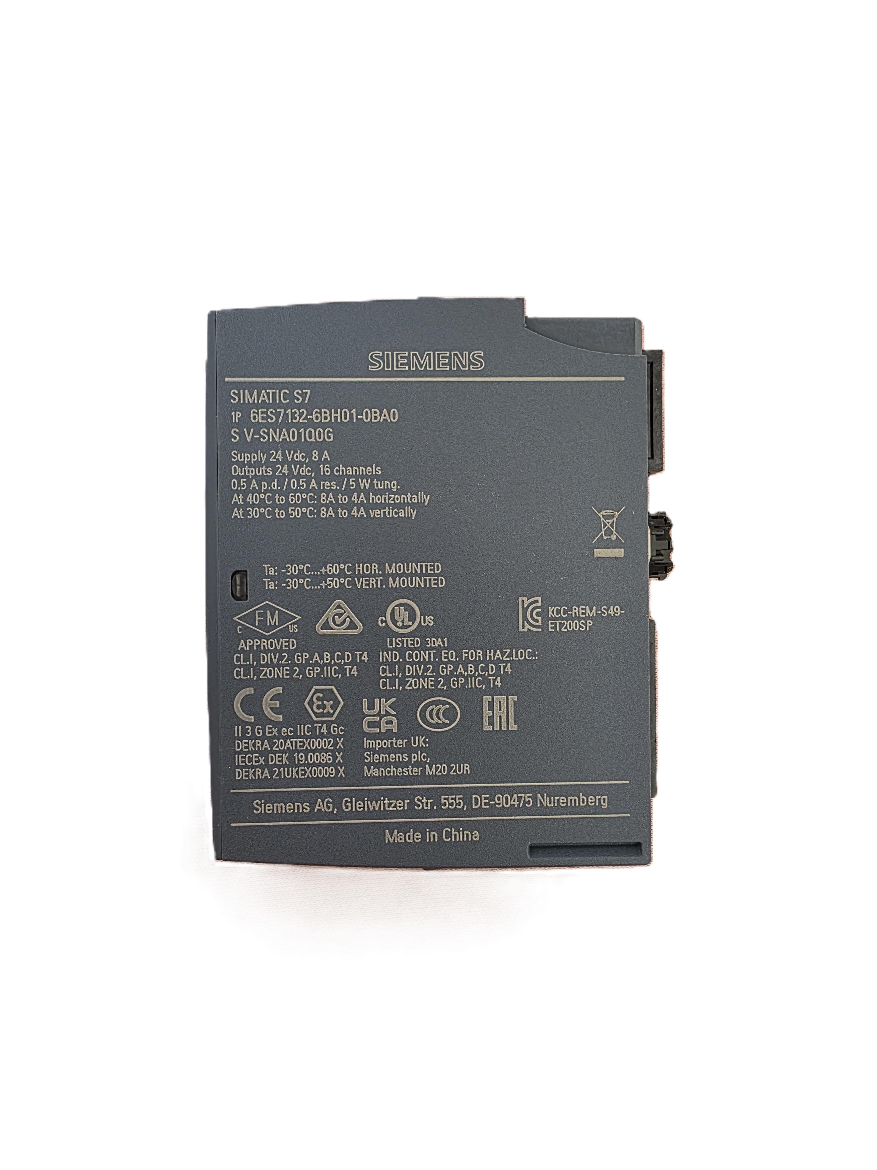 6ES7132-6BH01-0BA0 - Módulo de Salidas Digitales SIMATIC ET 200SP Siemens - vista frontal | GRUPO TEILE
