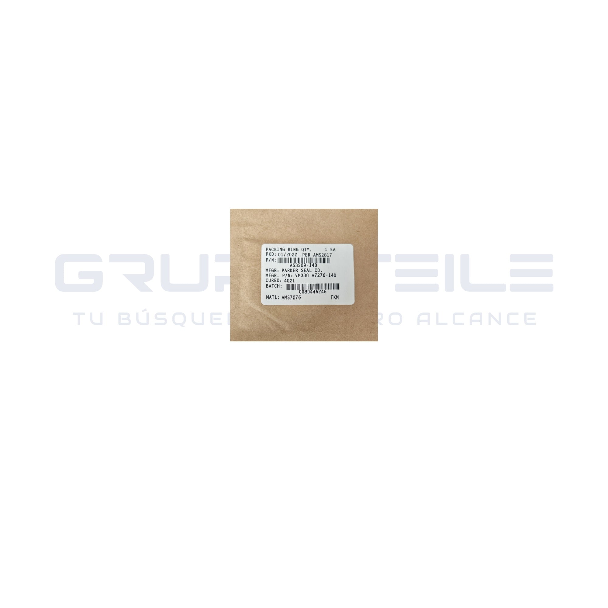 AS3209-140 - Aeronautical Packing TEXTRON - Aircraft component | GRUPO TEILE