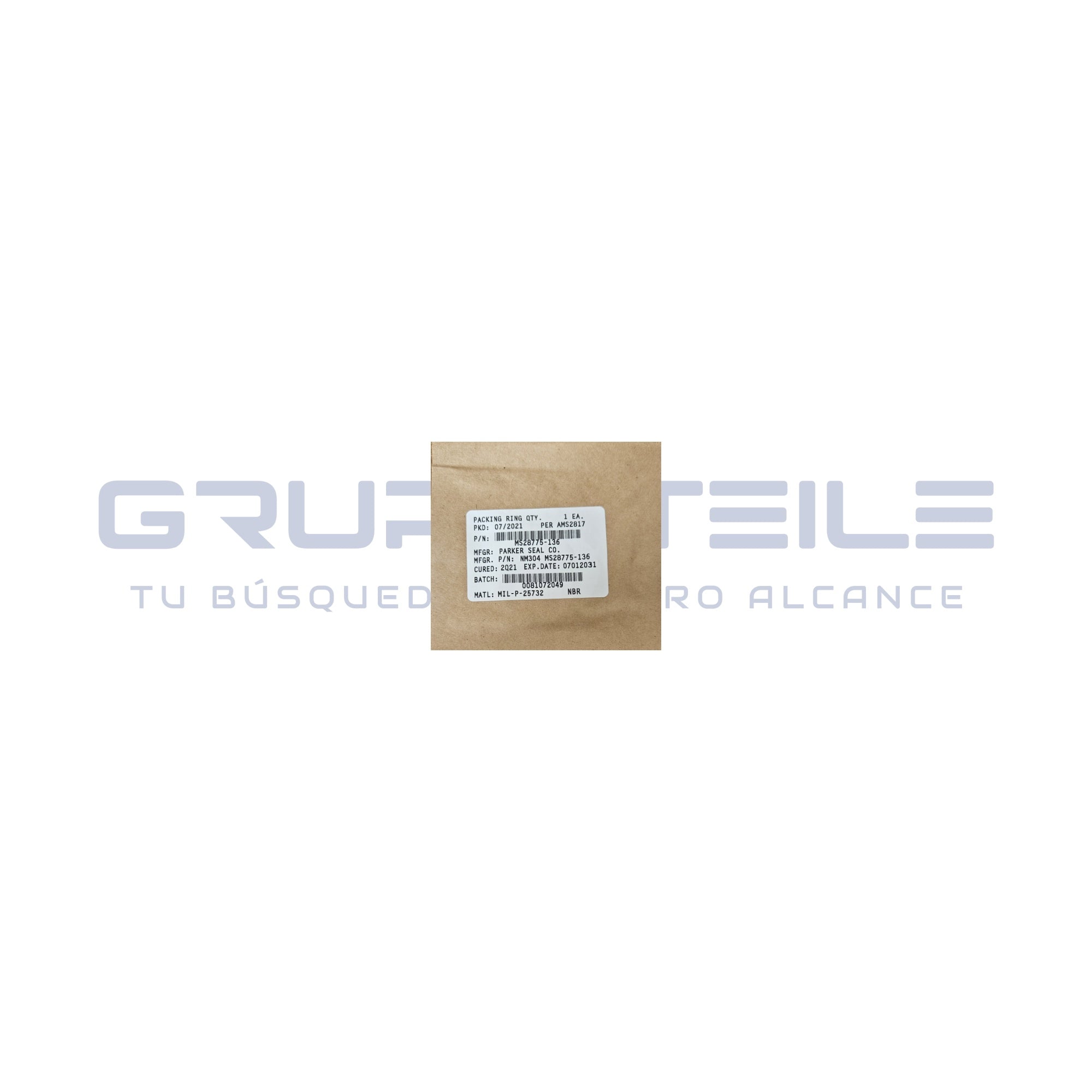 MS28775-136 - Aeronautical Packing TEXTRON - Aircraft component | GRUPO TEILE
