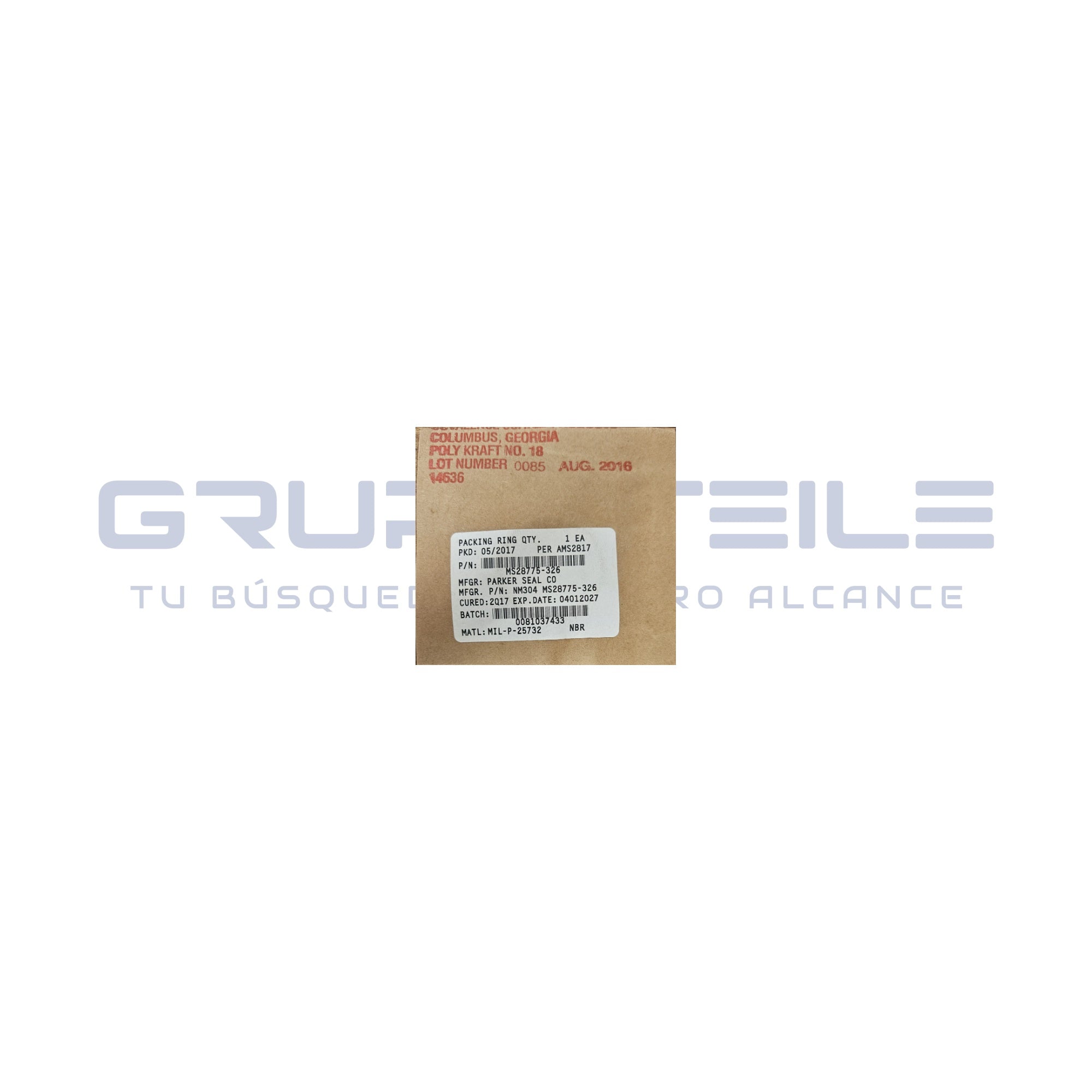 MS28775-326 - Aeronautical Packing TEXTRON - Aircraft component | GRUPO TEILE